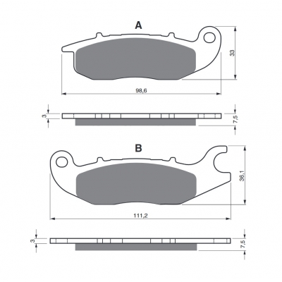 Brzdové obloženie GOLDFREN 210 K5